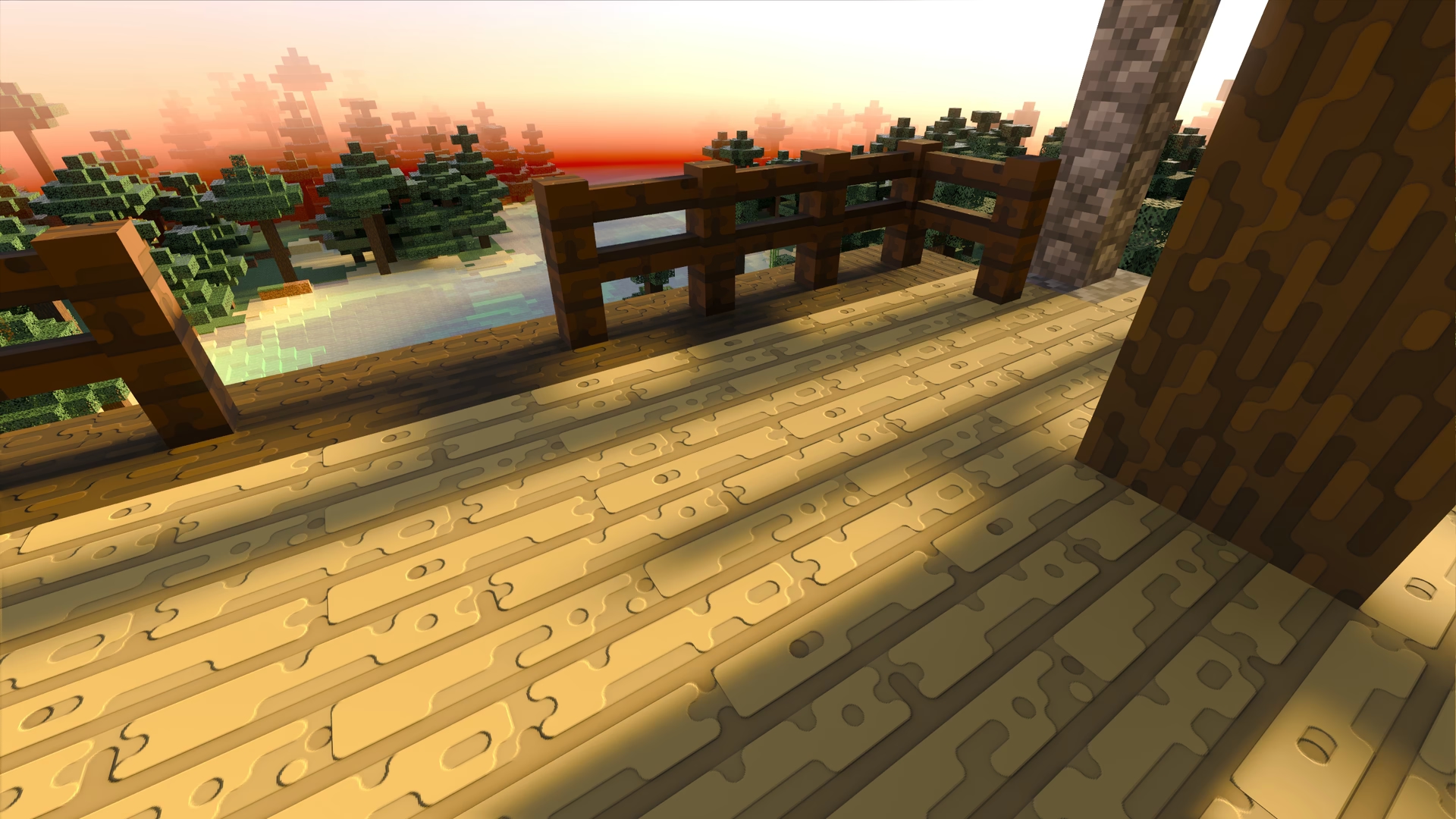 showcase of planks, fences and log textures using roundista