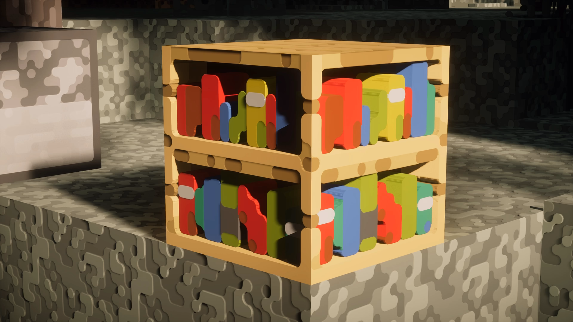 The bookshelf texture in roundista