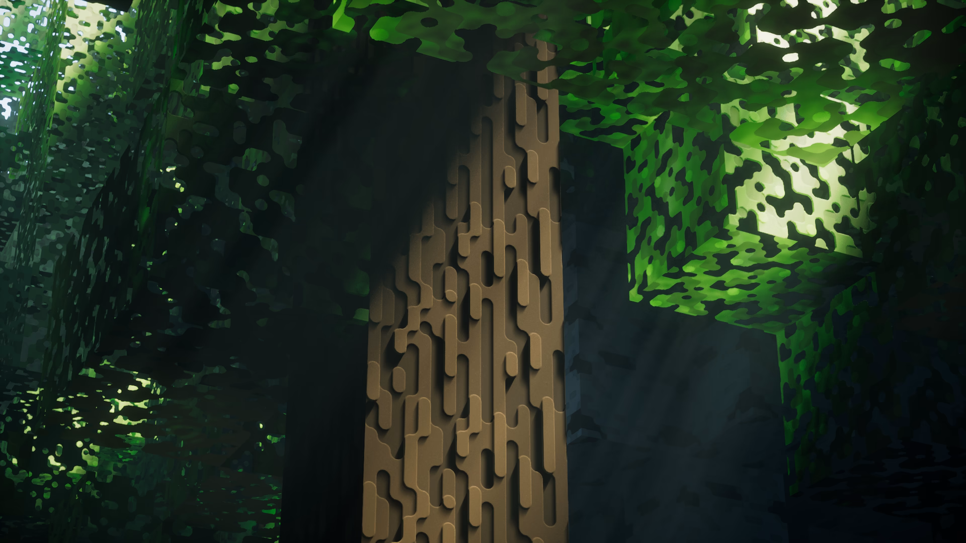 Stylista BedrockRTX reference image showcasing a tree